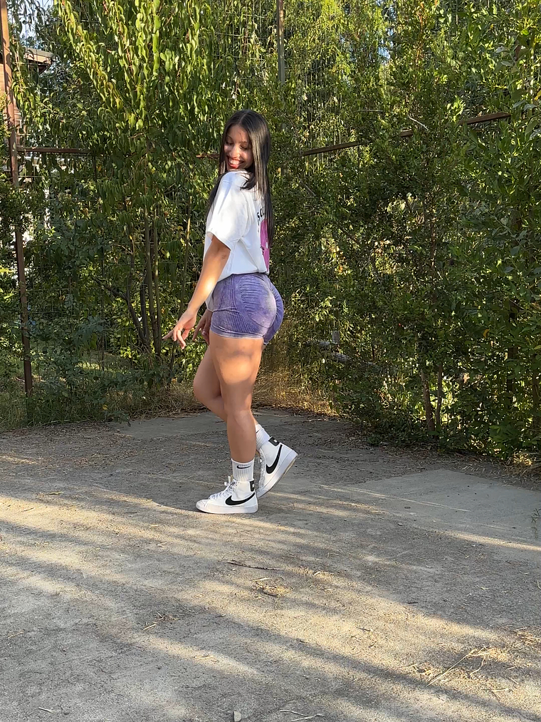 shorts ultra push up morada 1