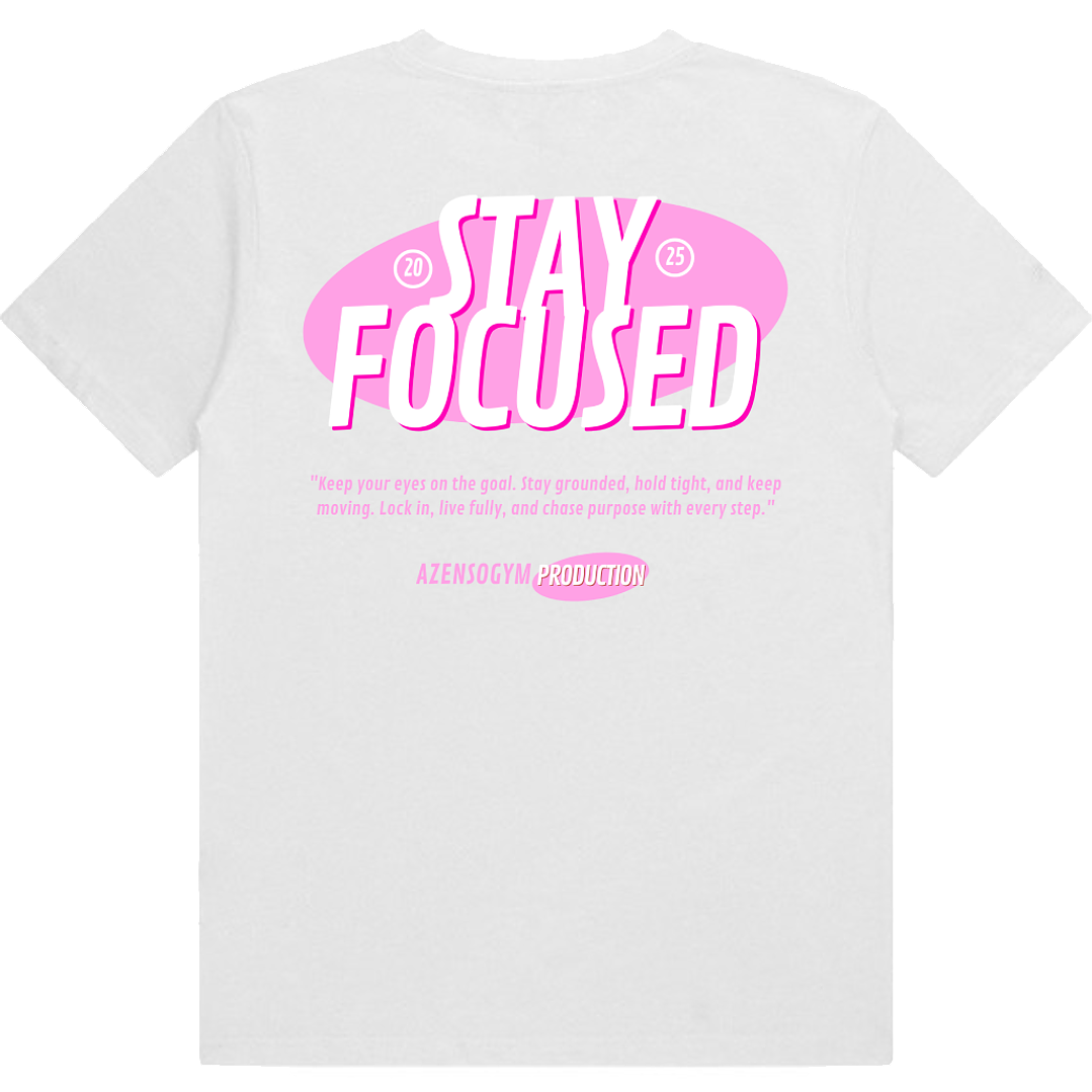 polera stay focused - blanco 2