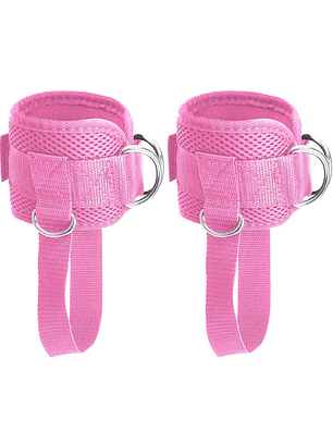 tobilleras/correa para poleas rosa
