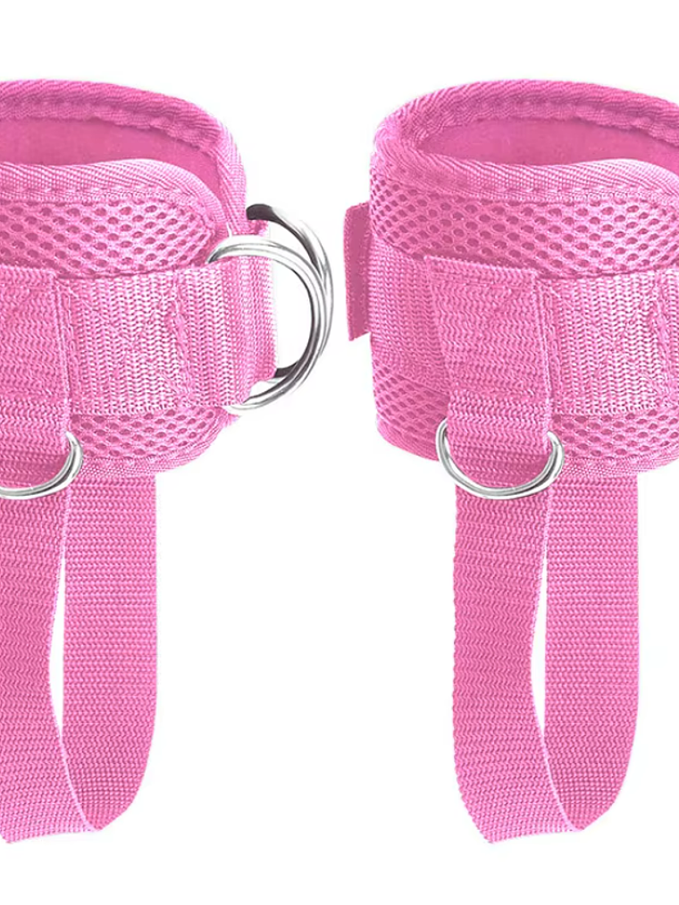 tobilleras/correa para poleas rosa 1