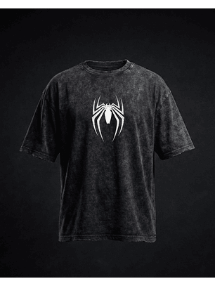 Acid Wash Oversize Spiderman