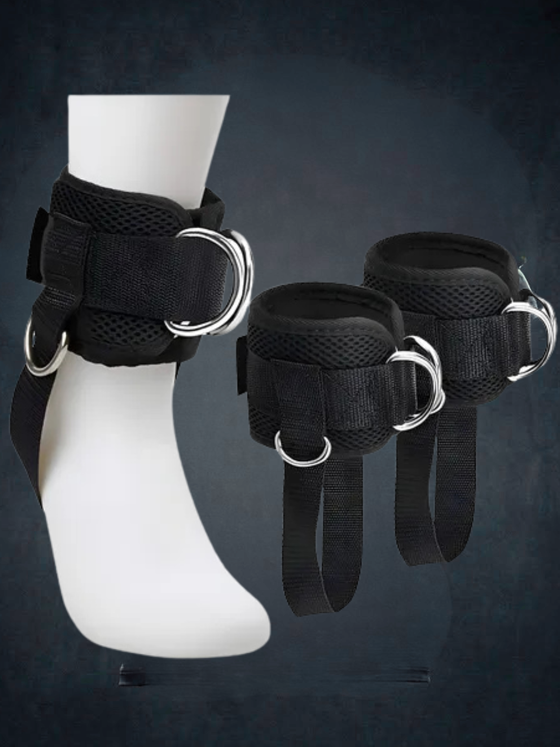 tobilleras/correa para poleas negra 1