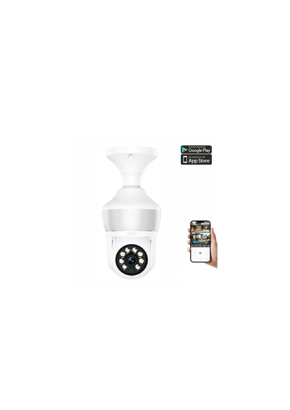 Câmara Vigilância  3MP WiFi+BT XO 1