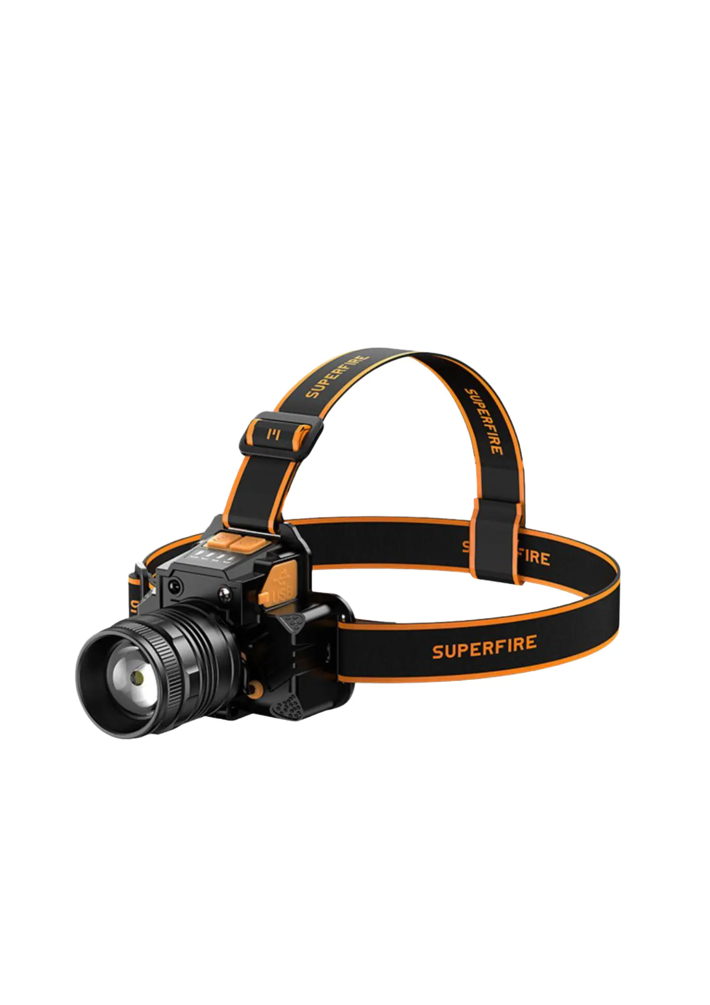 Lanterna de Cabeça 10W 350lm IP44 Zoom SUPERFIRE 1