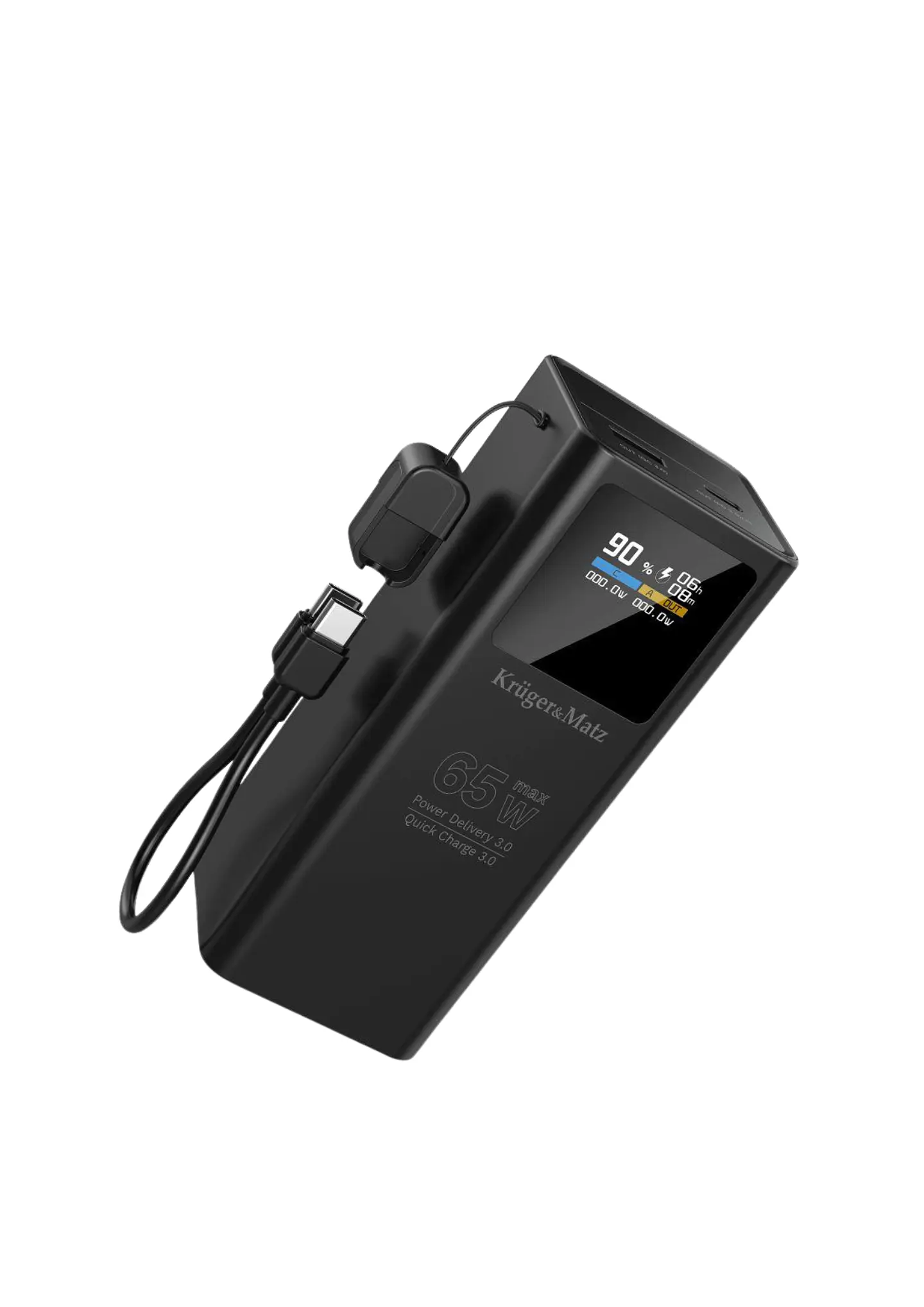 Powerbank 20000mAh 65W QC PD C/ Ficha USB-C/USB-A 1