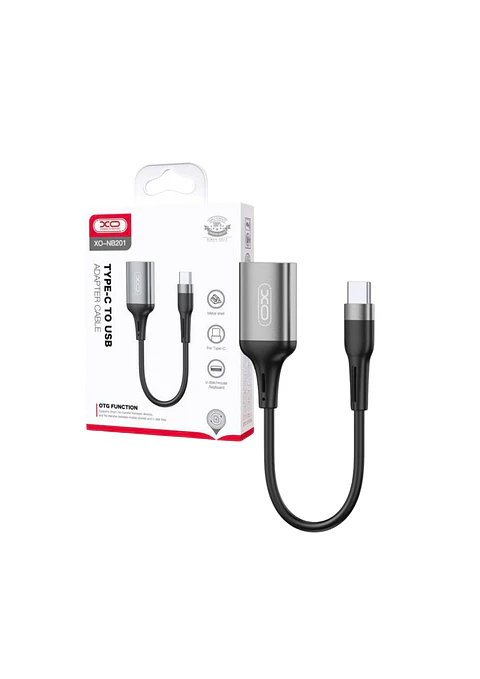 Cabo Adaptador USB-C Macho/USB-A 2.0 Fêmea OTG