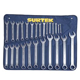 Surtek Juego llaves mixta satinada mm 26pz R:COM27M