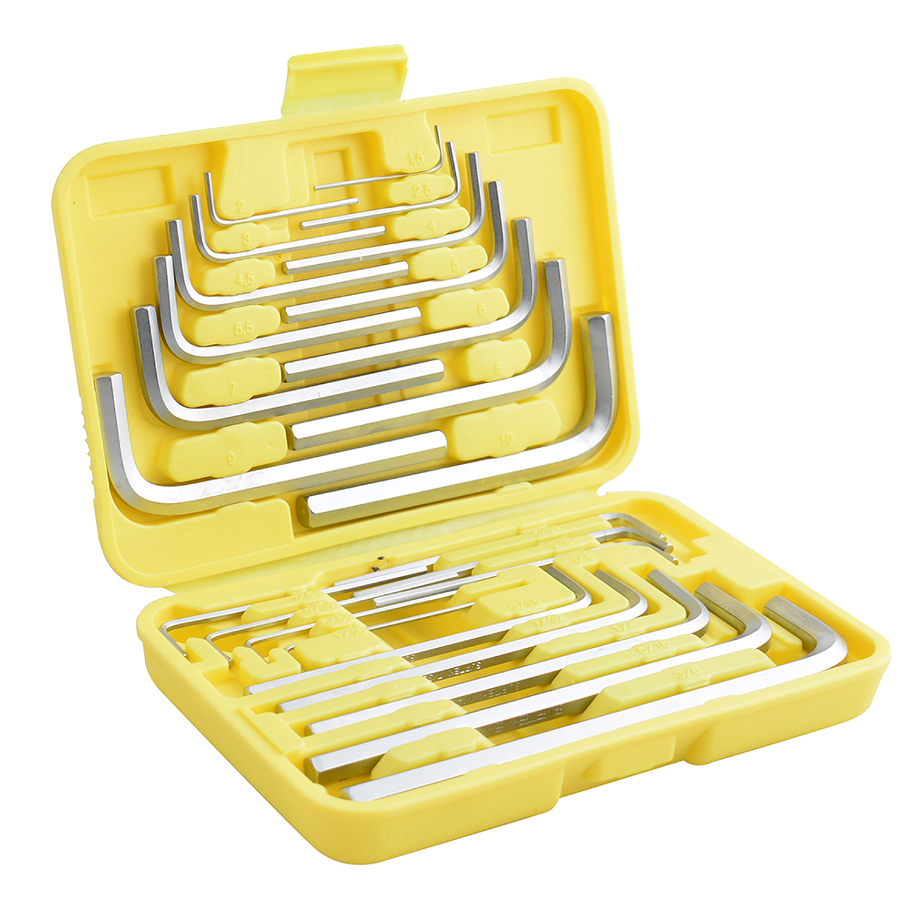 Surtek Juego llaves allen o bristol L comb 25pz 1/16 a 3/8 y 1,5 a 10mm R:ALLF25