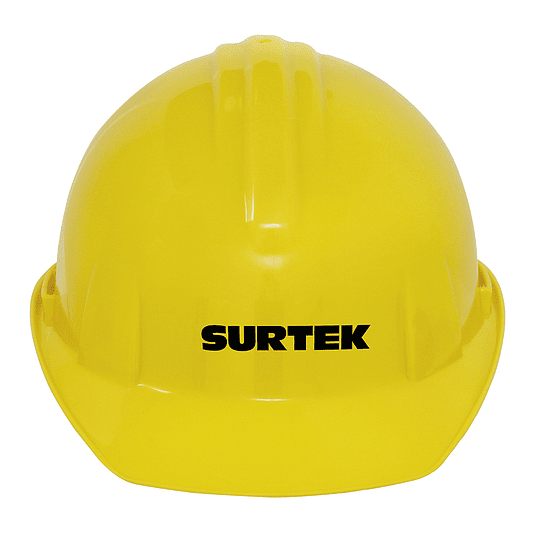 Surtek Casco seguridad ajustable amarillo  137308