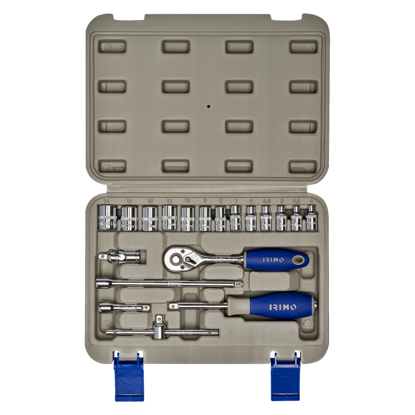 Juego Copas 1/4 de 4 A 14mm 19 Pzs Irimo 109-19-4 1