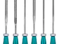 Juego de Limas Joyero 6 Piezas TOTAL 140x3mm de Precisión - THT91462 - Miniatura 1 | aztools.co