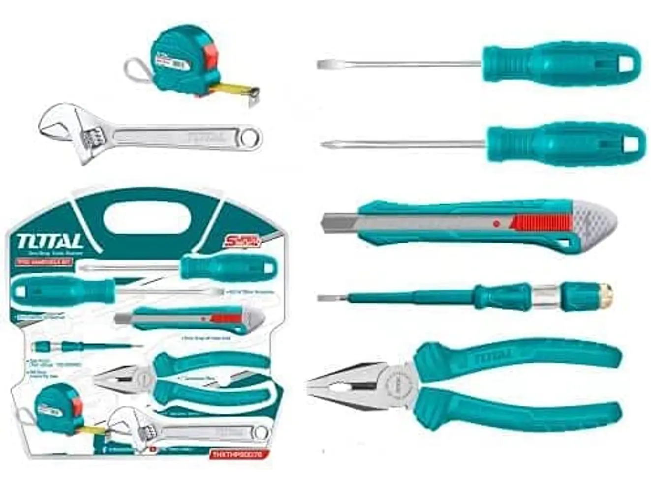 Juego de Herramientas Esenciales 7 Pzs TOTAL THKTHP90076 - Foto 2 | aztools.co