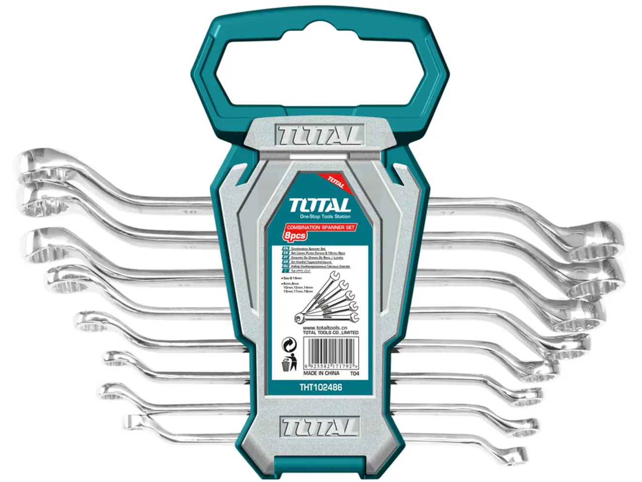 Juego de Llaves Corona TOTAL THT102486, 8 Piezas  - Envío a todo Colombia | aztools.co
