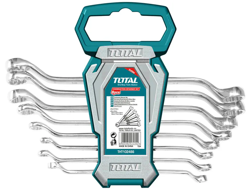 Juego de Llaves Corona TOTAL THT102486, 8 Piezas  - Envío a todo Colombia | aztools.co