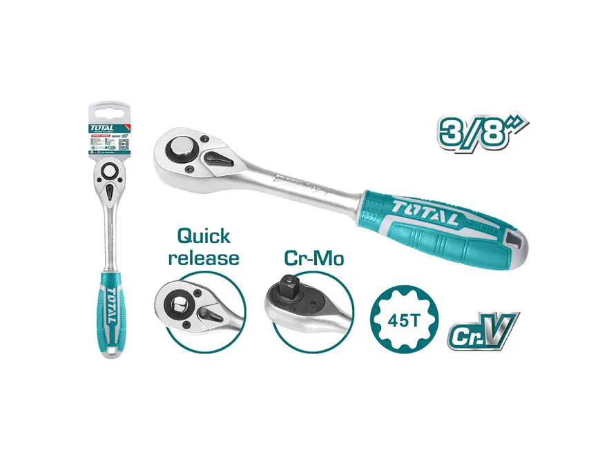 Ratchet Tipo Pera 3/8 THT106126 TOTAL - Envío a todo Colombia | aztools.co