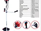 Guadaña 2T y potencia de 1,7 Hp 35.8cc ANTIVIBRACIÓN Ducati DBC2740E1 - Miniatura 2 | aztools.co