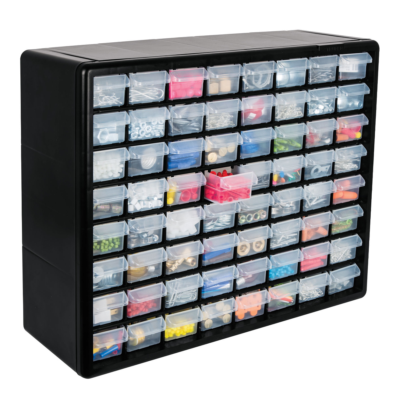Caja Organizador 64 Compartimientos 50 Cm Truper 10895 Color Negro 1