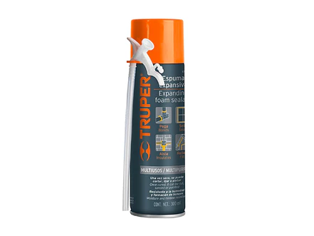 Espuma expansiva, 300 ml Truper 10919 - Envío a todo Colombia | aztools.co