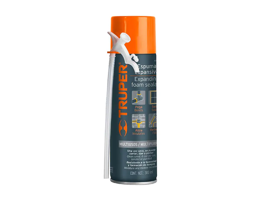 Espuma expansiva, 300 ml Truper 10919 - Envío a todo Colombia | aztools.co