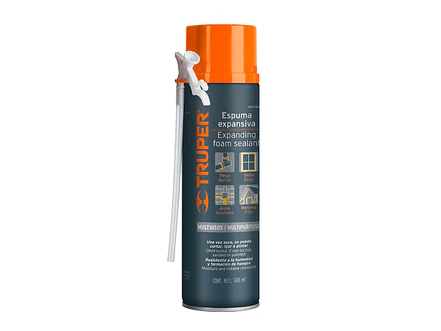 Espuma expansiva, 500 ml Truper 10920 - Envío a todo Colombia | aztools.co