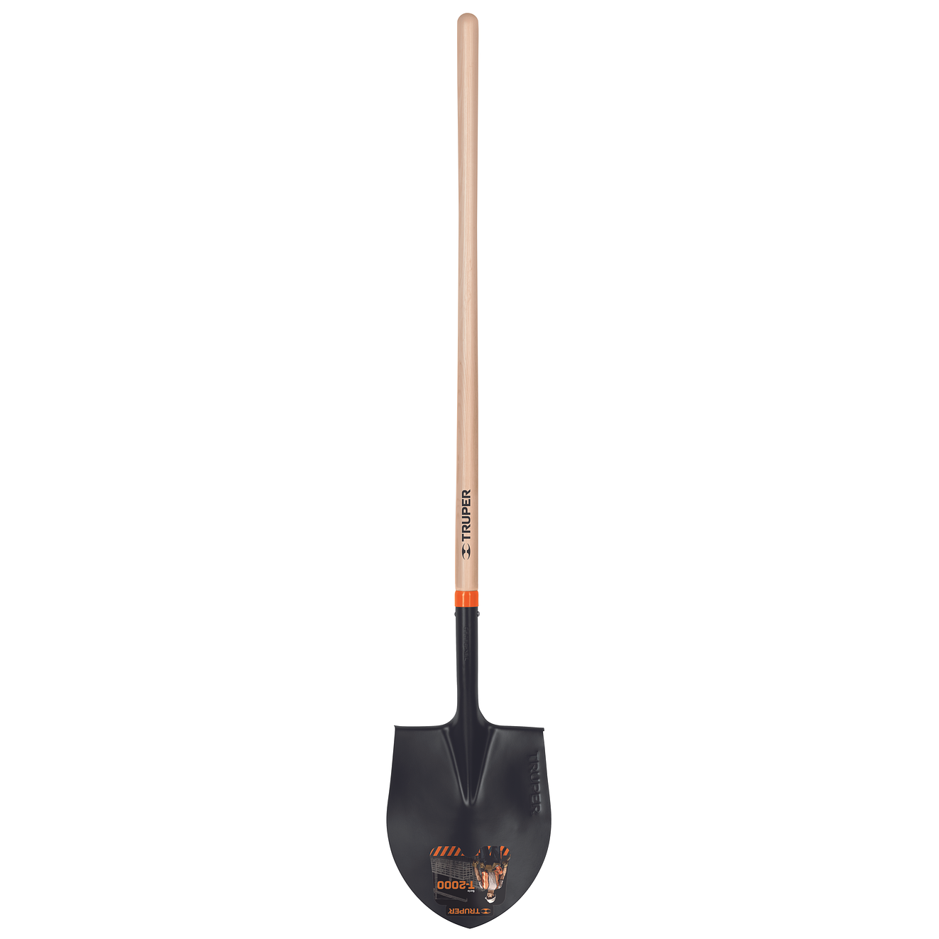 Pala redonda, T-2000, # 4, mango largo TRUPER 10605 1