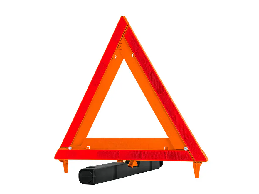 Triángulo de seguridad, de plástico, 43.5 cm TRUPER 10942 - Envío a todo Colombia | aztools.co