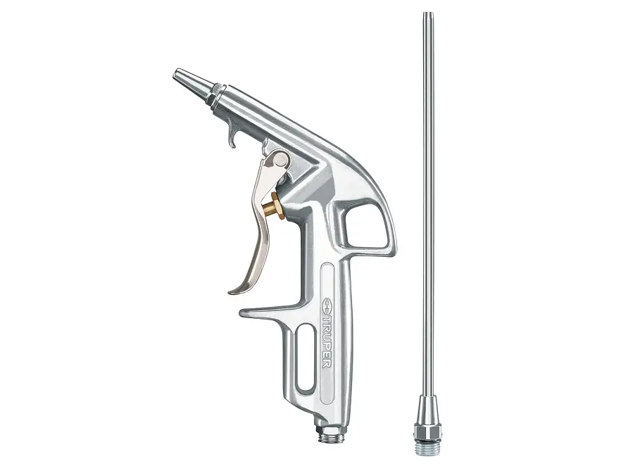 Pistola metálica con 2 boquillas Truper 10647 - Foto 1 | aztools.co
