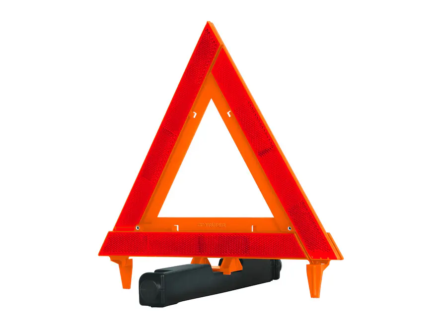 Triángulo de seguridad, de plástico, 29 cm TRUPER 10943 - Envío a todo Colombia | aztools.co