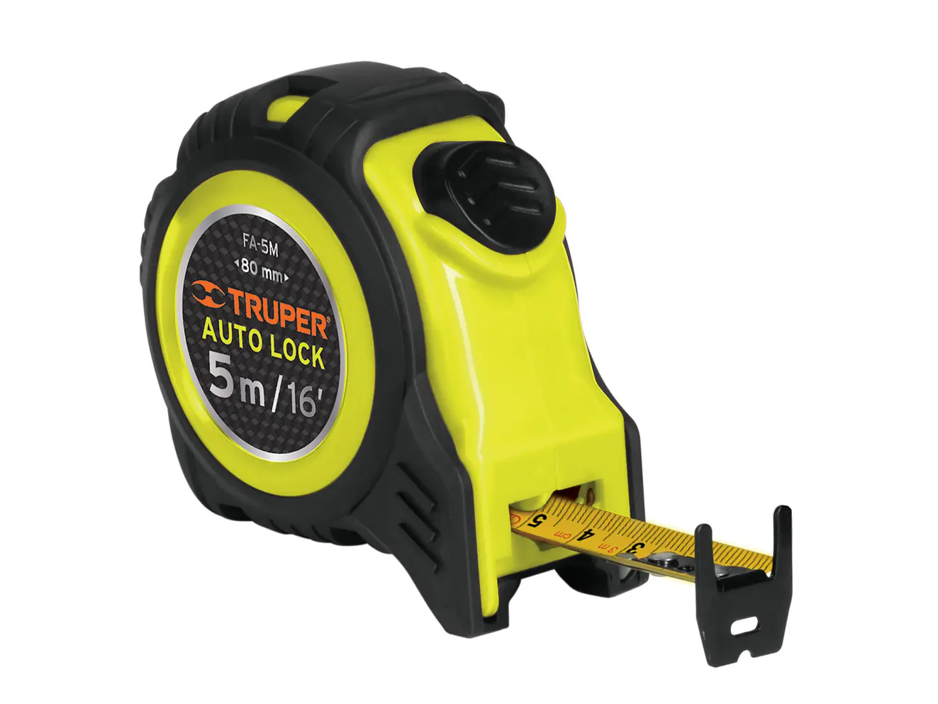 Flexómetro Auto Lock, 5 m, cinta 19 mm