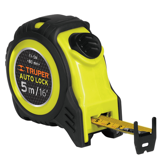 Flexómetro Auto Lock, 5 m, cinta 19 mm