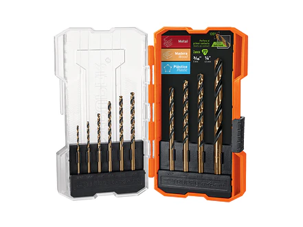 Juego de brocas de alta velocidad para metal Truper 11399, aceros HSS 10 piezas , JBAV-10,  - Foto 1 | aztools.co