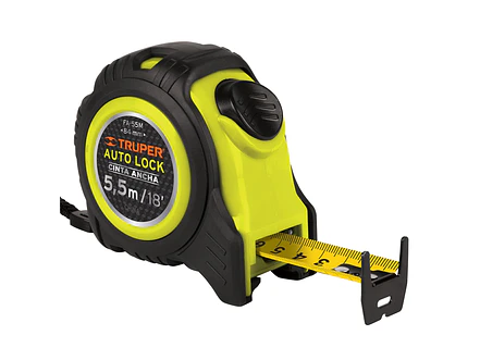Flexómetro Auto Lock, 5.5 m, cinta 25 mm