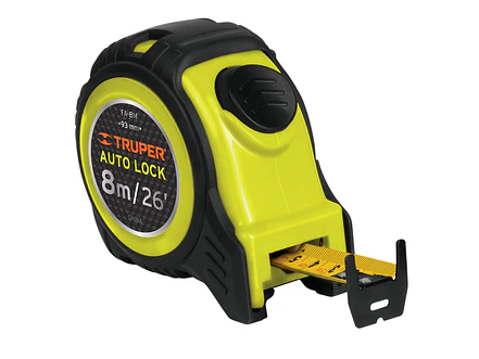 Flexómetro Auto Lock, 8 m, cinta 25 mm