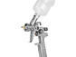 Pistola p/retoque gravedad Truper 11097, HVLP, vaso plástico, boquilla 1.0mm  - Miniatura 1 | aztools.co