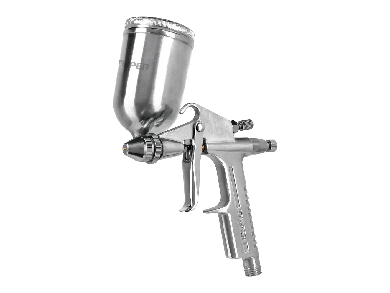 Pistola p/retoque gravedad LVMP Truper 11098, vaso aluminio, 0.5 mm  - Foto 1 | aztools.co