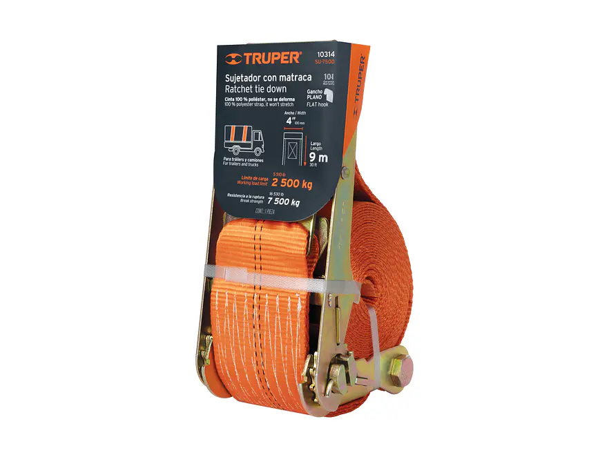 Sujetadores con matraca, carga máxima 7500 kg Truper 10314 - Foto 1 | aztools.co