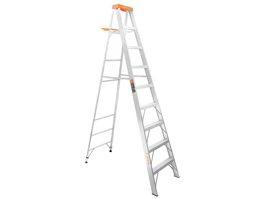 Escalera de tijera Truper 10338, tipo ll, 8 escalones y bandeja