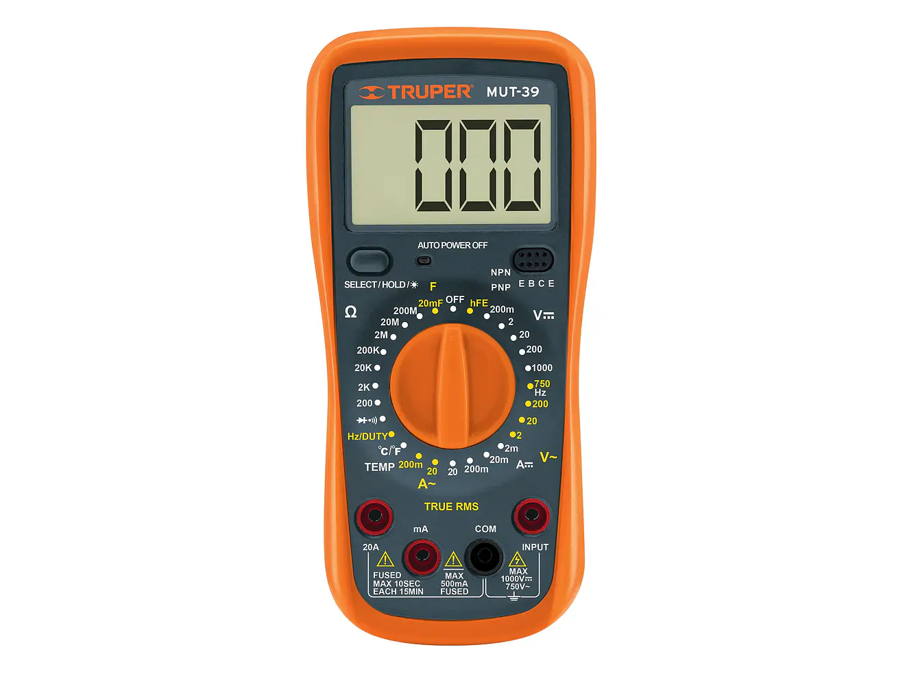 Multimetro Digital Profesional Truper 10402 - Funciones Avanzadas - Uso General - Foto 1 | aztools.co