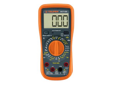Multímetro Digital Uso Automotriz Truper 10403 - Centro Integrado de Protección Amplia Gama de Funciones - Foto 1 | aztools.co