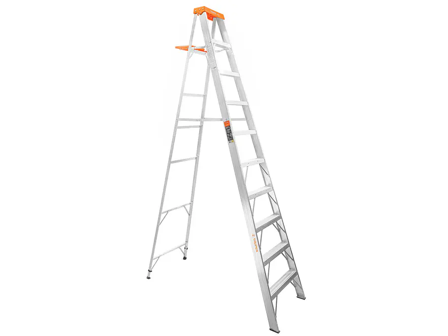 Escalera de tijera Truper 10436 tipo II, 9 escalones, con bandeja