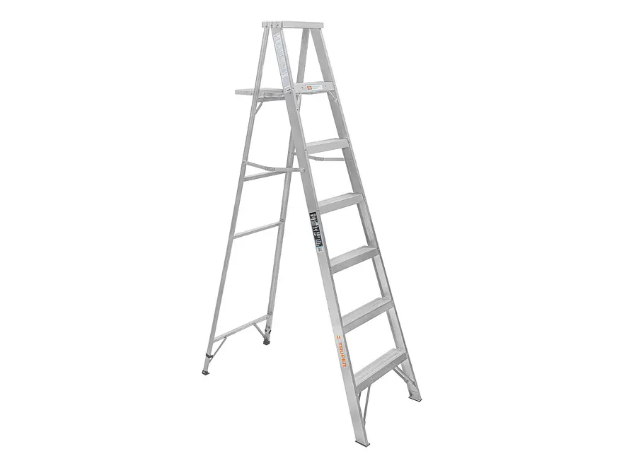 Escalera de tijera Truper 10442, aluminio, tipo lll, 6 escalones