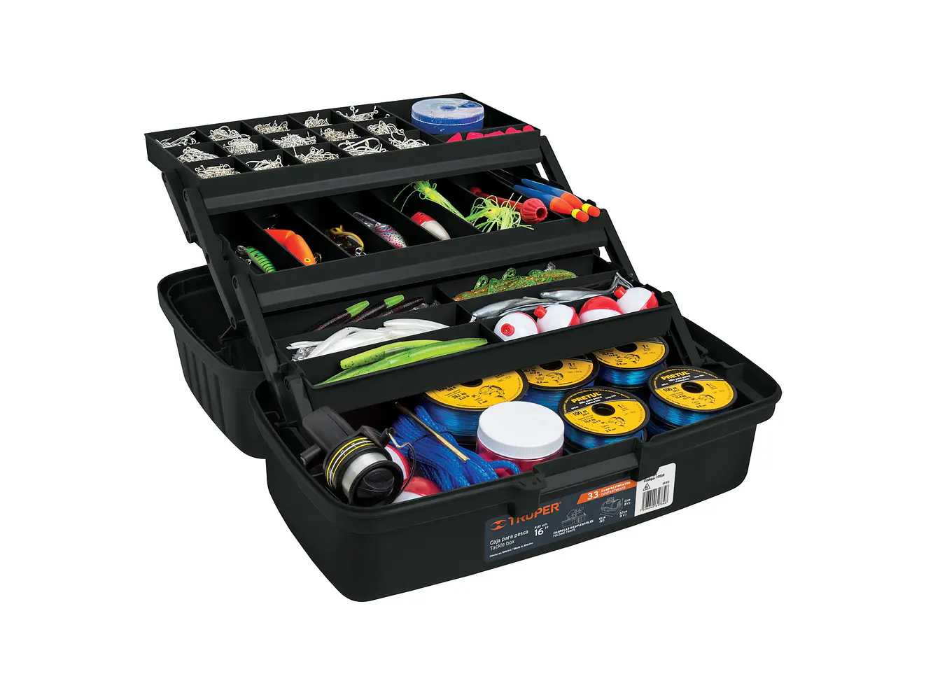 Caja para pesca de 16