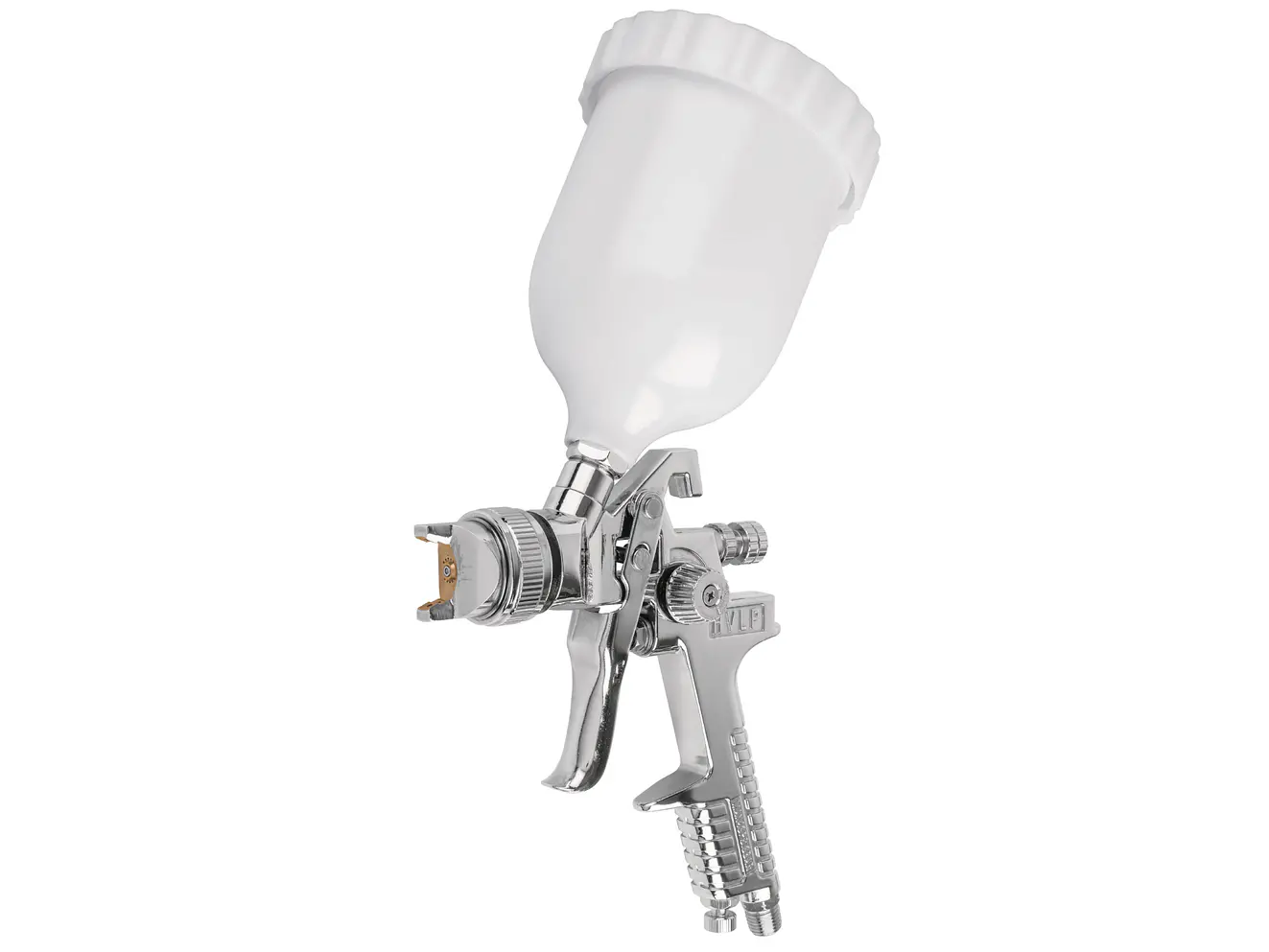 Pistola para pintar gravedad HVLP, Truper 12128, vaso plástico, boquilla 1.4mm  - Foto 1 | aztools.co