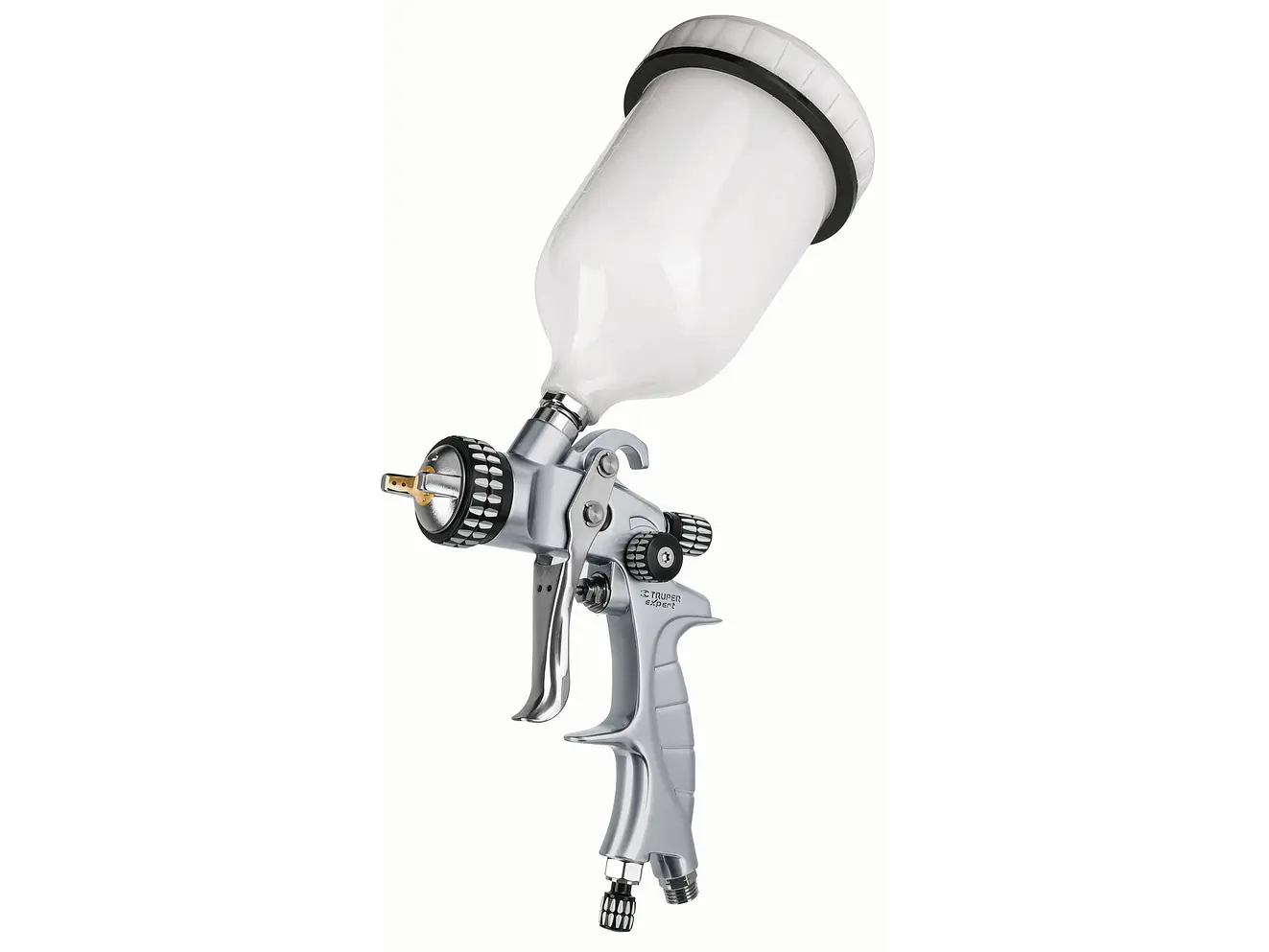Pistola para pintar gravedad LVMP Truper 11749, vaso plástico, 1.4 mm, Expert - Foto 1 | aztools.co