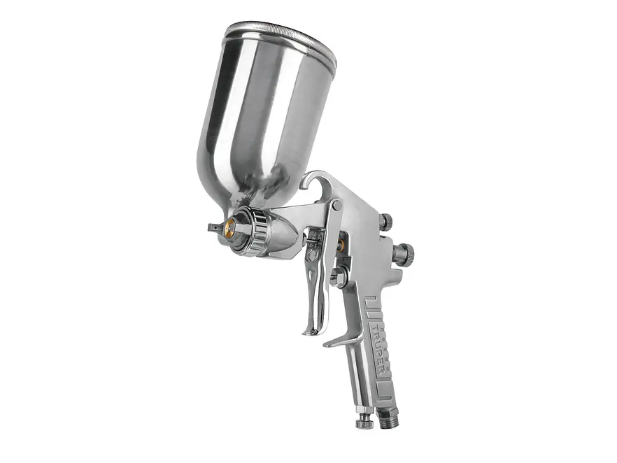 Pistola para pintar gravedad LVMP Truper 11989, vaso aluminio, boquilla 1.0mm