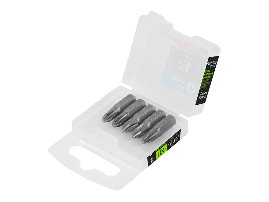 Puntas Phillips #2, 1', estuche con 5 piezas, Expert