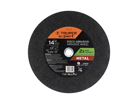 Disco para corte de metal, Tipo 41, diámetro 14