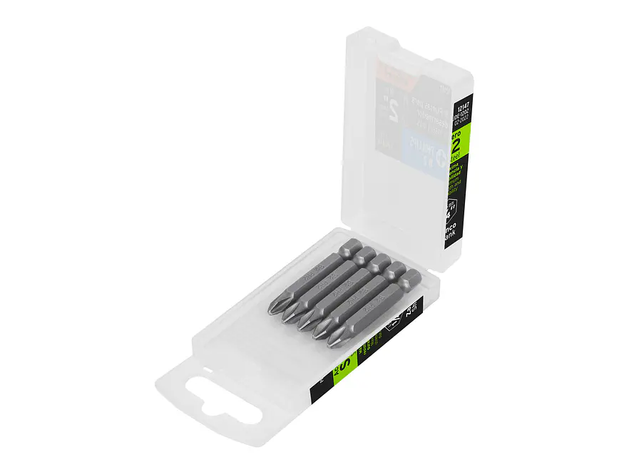 Puntas Phillips #2, 2', estuche con 5 piezas, Expert