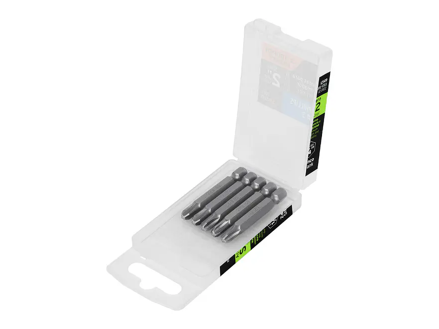 Puntas Phillips #3, 2', estuche con 5 piezas, Expert
