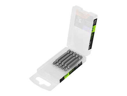 Puntas Pozidriv #1, 2', estuche con 5 piezas, Expert